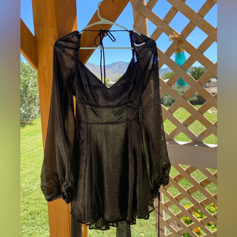 Beautiful Black Fit-and-Flare Homecoming Dress